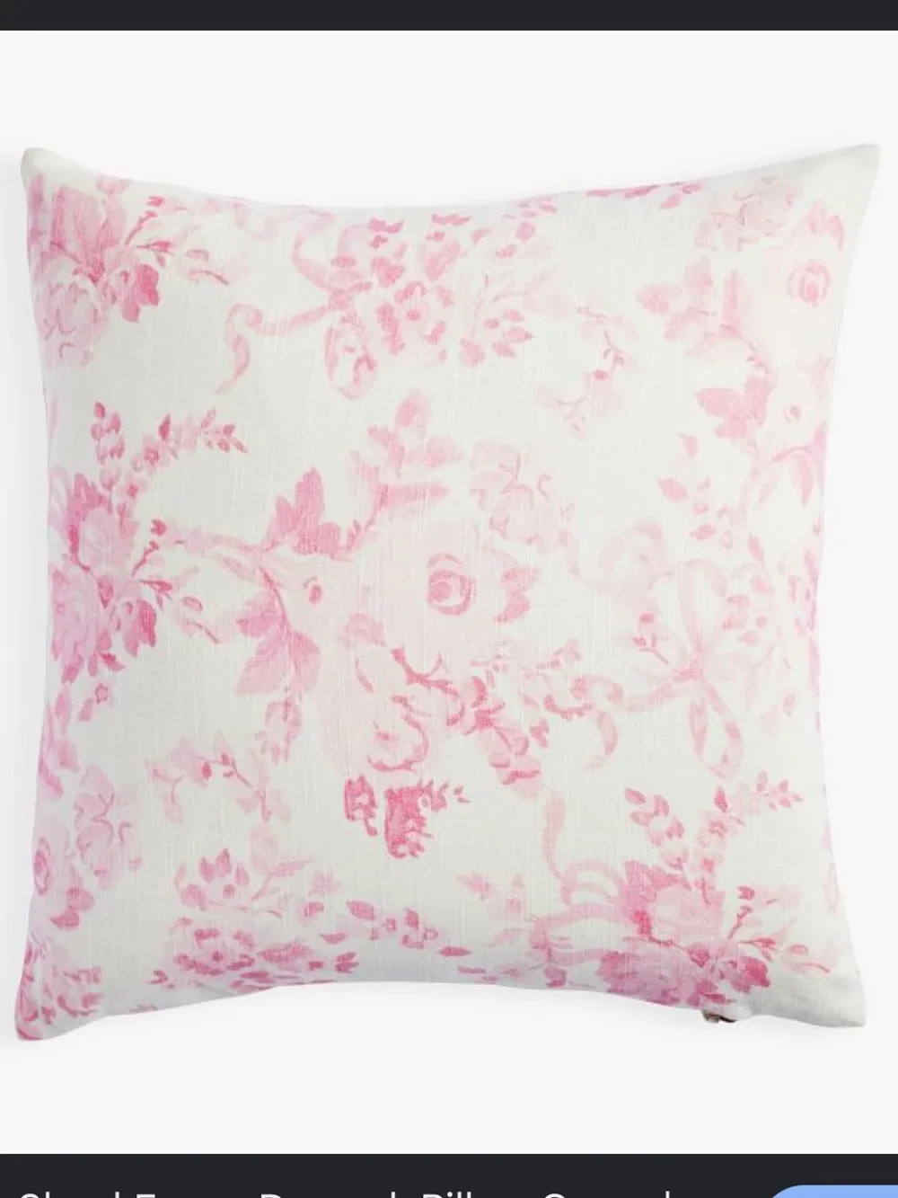 LoveShackFancy Pink Floral Organic two standard pillow cases
